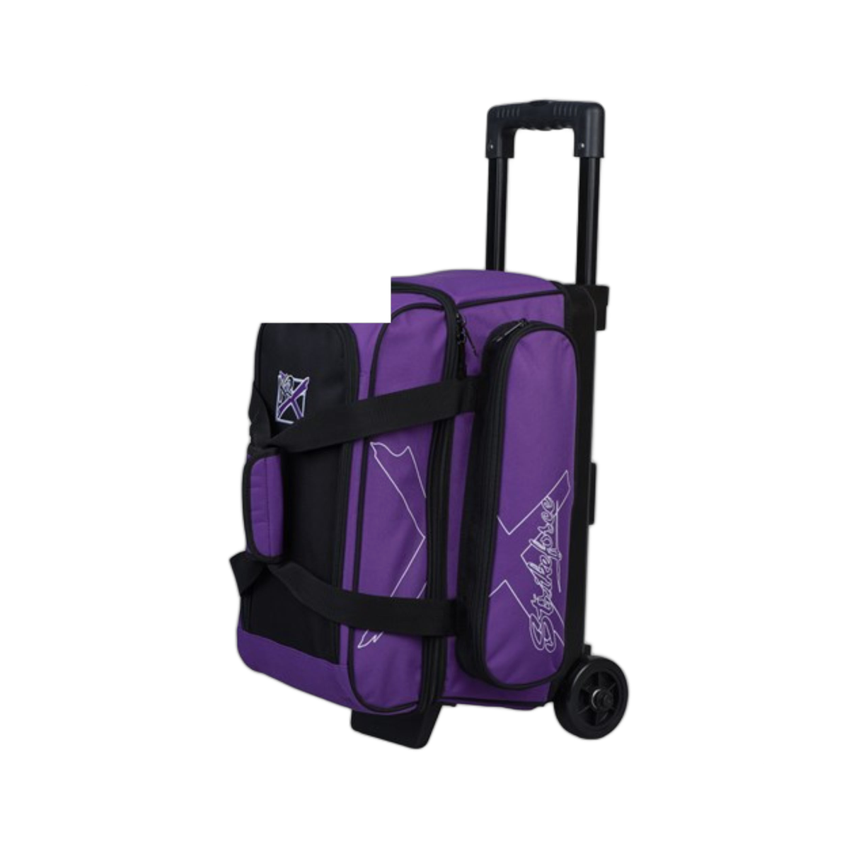 KR Strikeforce Hybrid X 2 Ball Double Roller Bowling Bag - Purple