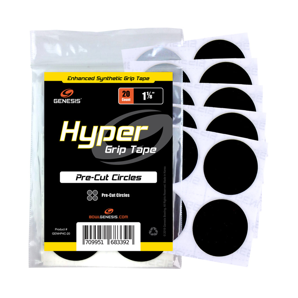 Genesis Hyper Grip Pre-Cut Circles 20 Count - primary view
