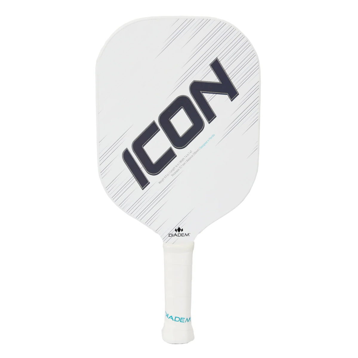 Diadem Icon V2 White Pickleball Paddle