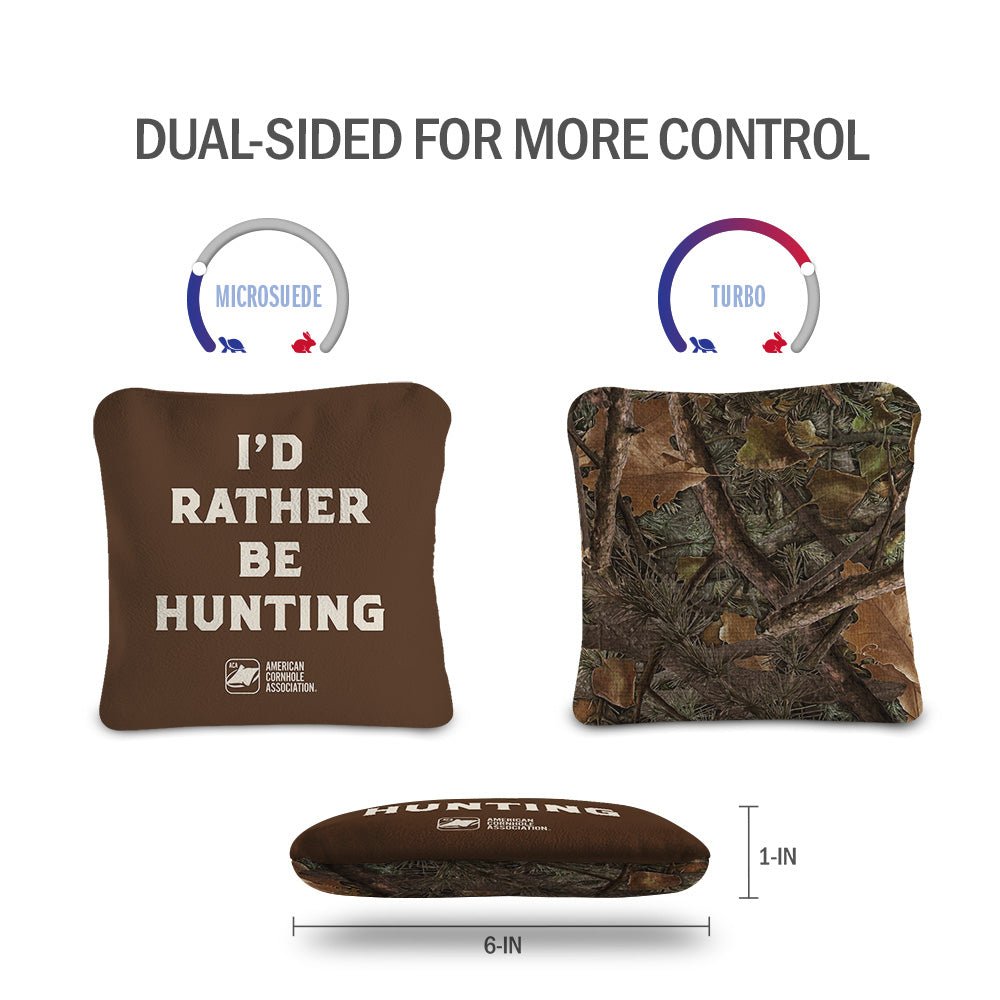 I'd Rather Be Hunting Synergy Pro Cornhole Bags - View 6