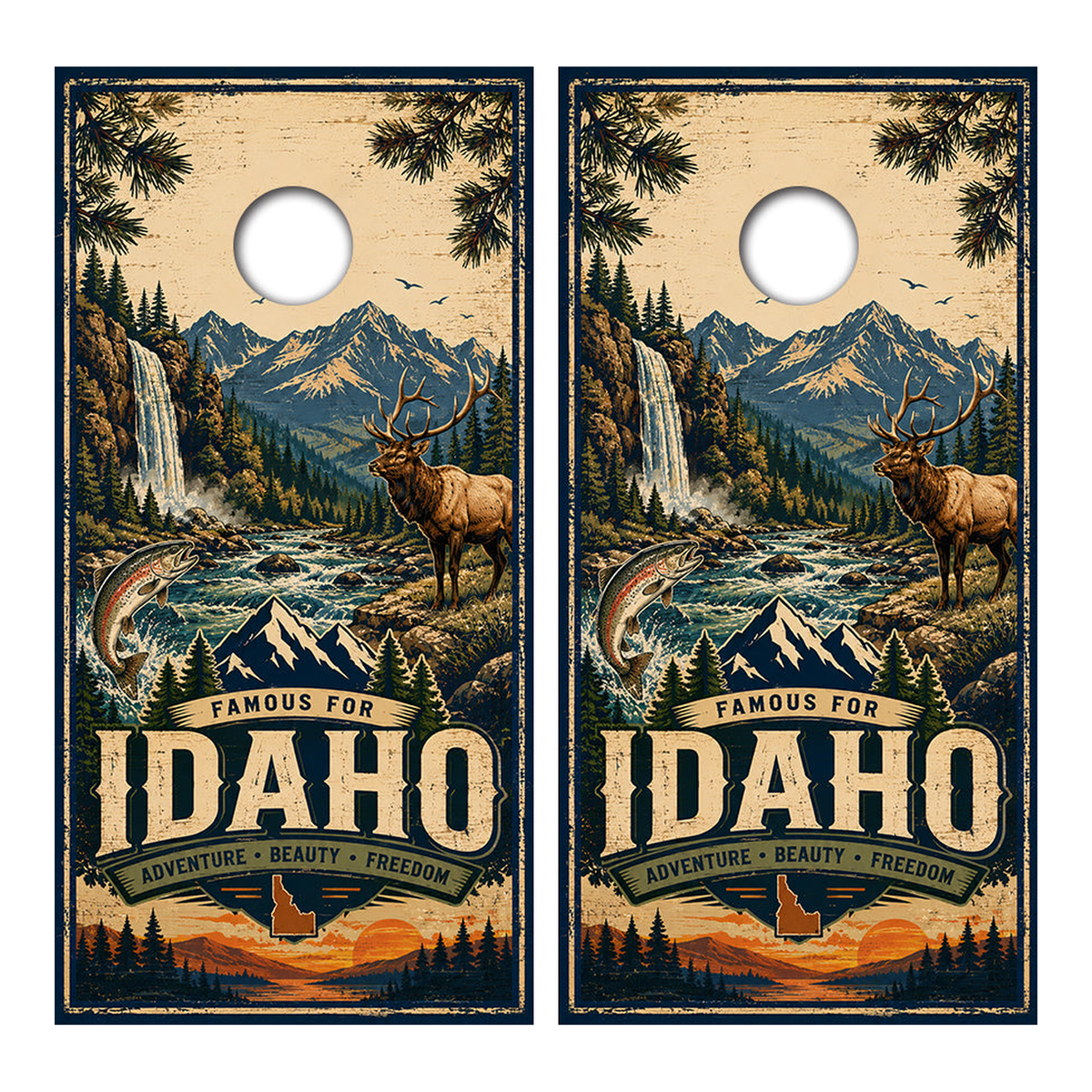 Idaho Cornhole Design - Corn5073 - Great Call Athletics