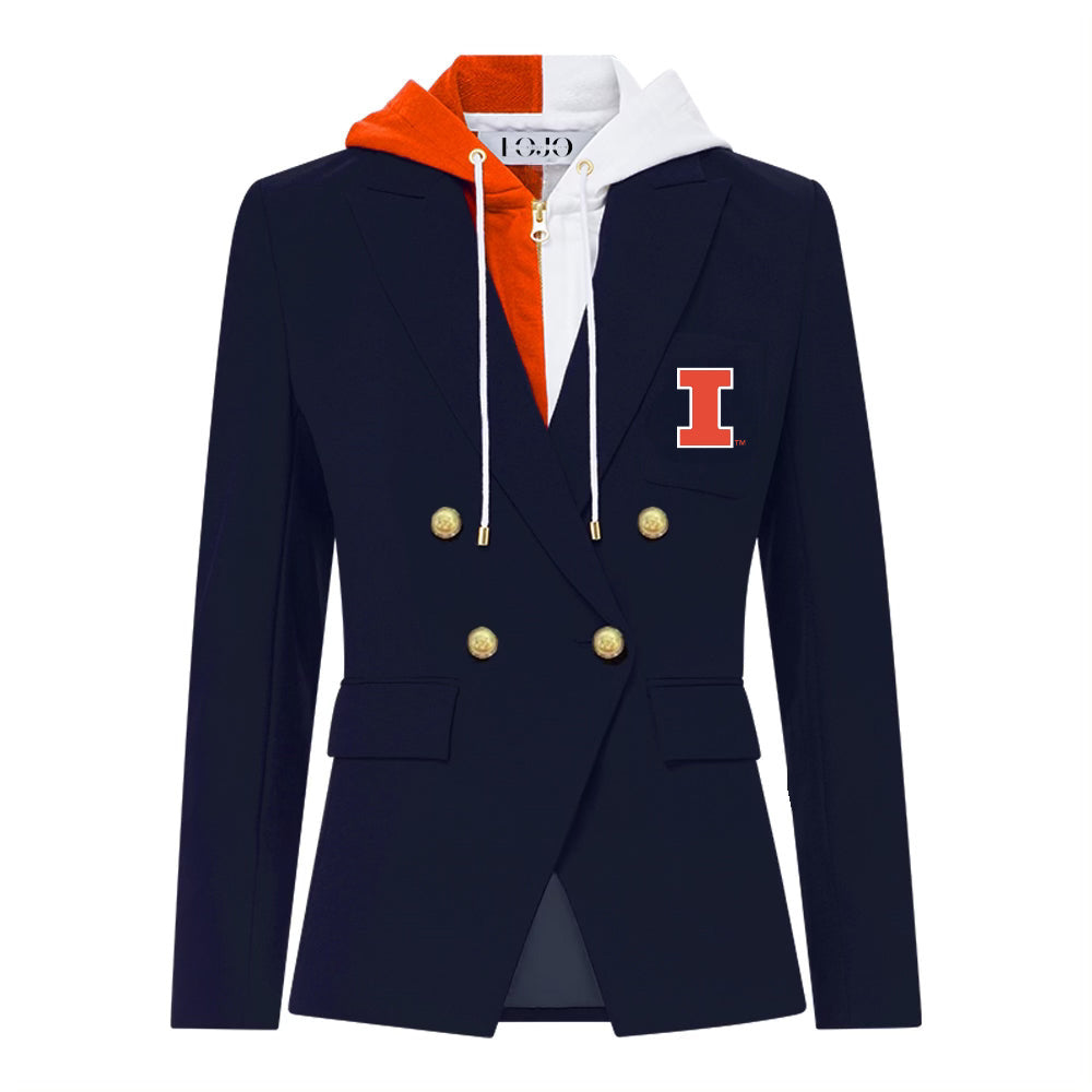 Illinois Fighting Illini Hooded Blazer Jacket