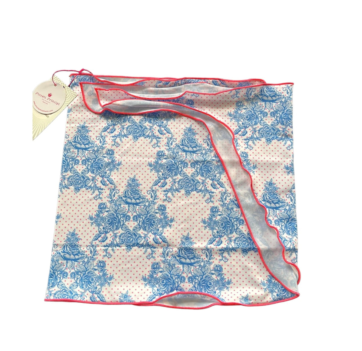 CHARLOTTE COVER UP SKIRT BLUE ROSES