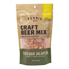 Ferris Nut Co. Jalapeno Cheddar Craft Beer Mix, 4 oz (Case of 12)