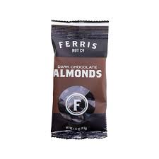 Ferris Nut Co. Dark Chocolate Almonds, 10 oz (Case of 12)