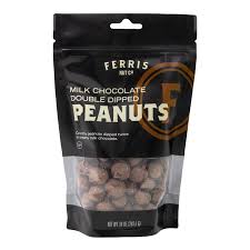 Ferris Nut Co. Double Dipped Chocolate Peanuts, 10 oz (Case of 12)