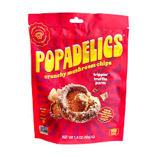 Popadelics Thai Chili Mushroom Chips, 1.4 oz (Case of 6)