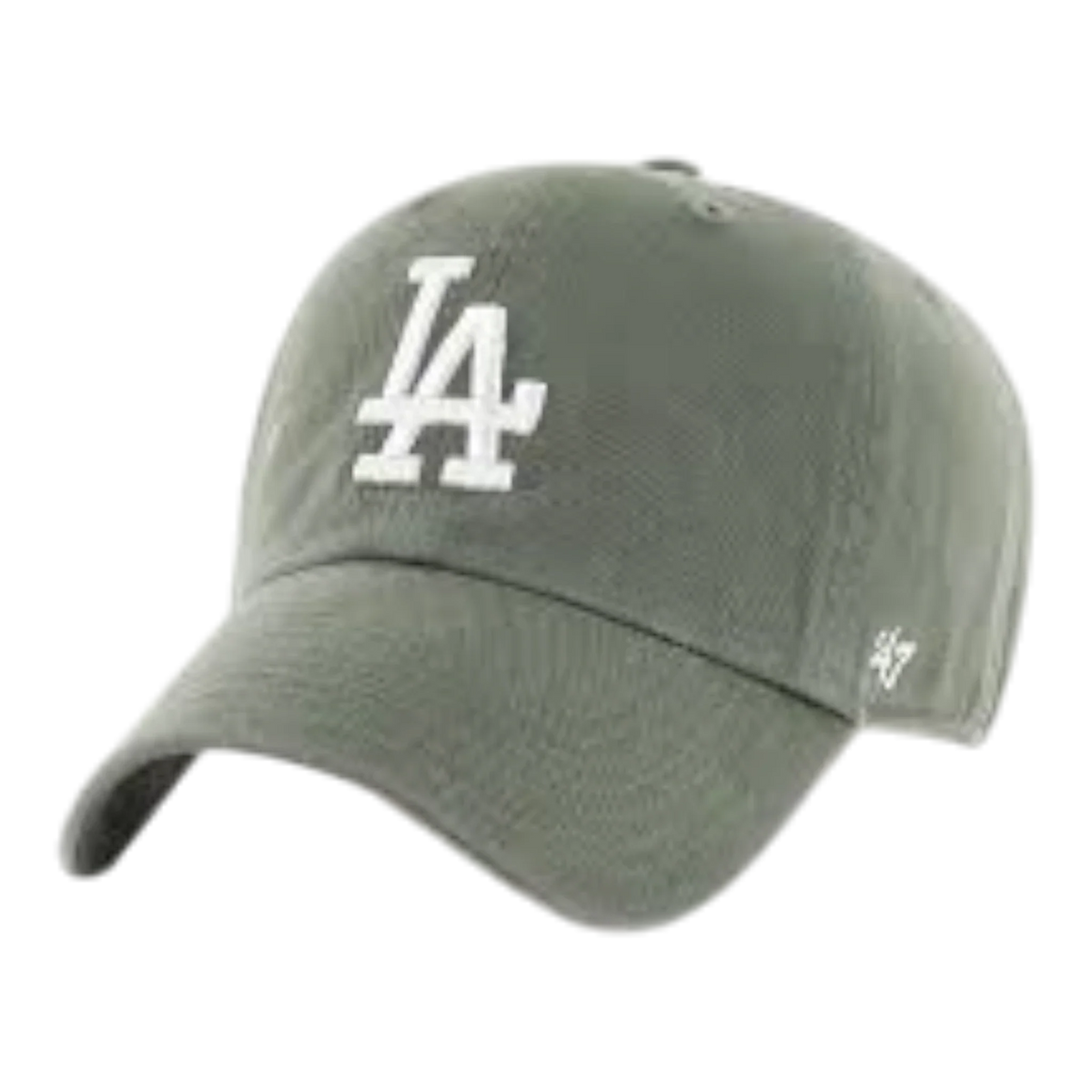 47 Brand Clean Up Los Angeles Dodgers Men's Strapback Hat — Moss Green Adjustable Cap