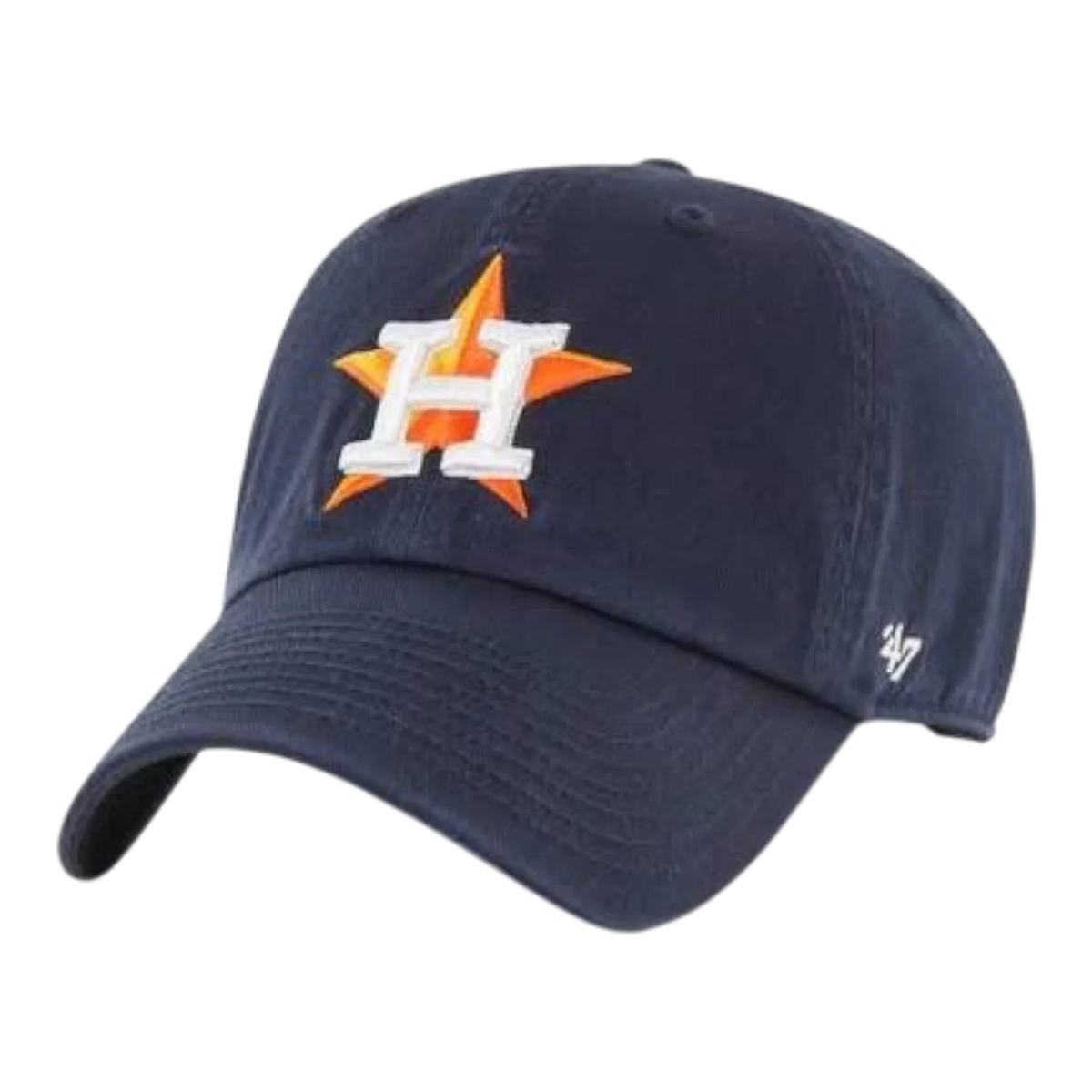 47 Brand Clean Up Houston Astros Men's Strapback Hat — Navy Adjustable Cap