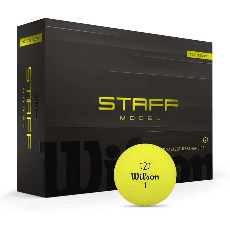 Wilson Staff Model® golf balls feature a premium four-piece tour construction with a thin urethane cover and V-COR™ advanced core technology to deliver exceptional distance, high spin control, and consistent performance from tee to green. Each pack includes 12 balls designed to provide fast ball speed, enhanced feel, and excellent stopping power on approach shots and around the greens.