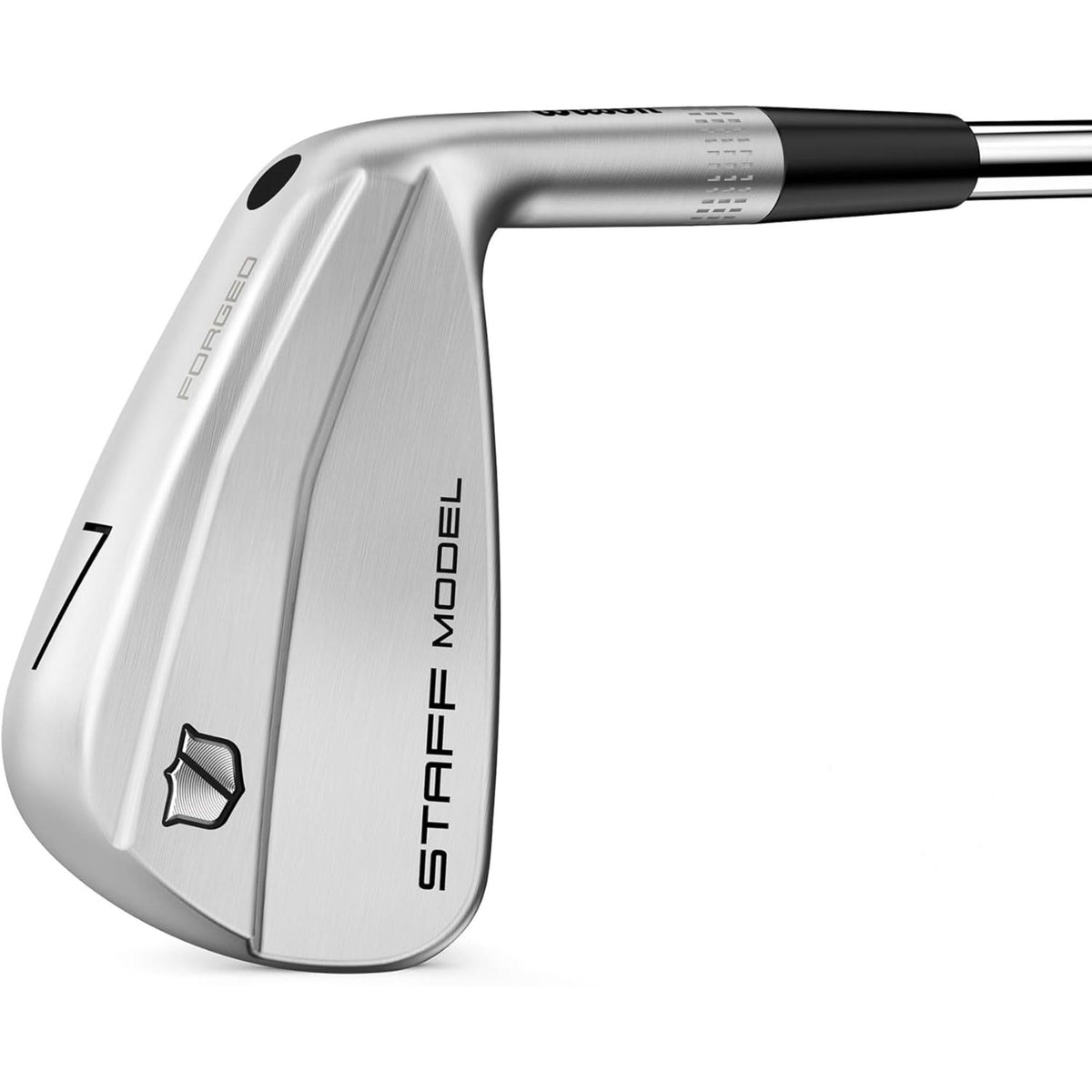 Wilson Golf Staff Model Blade iron featuring a forged muscle-back design with a satin chrome finish for precise shot control and classic feel.
