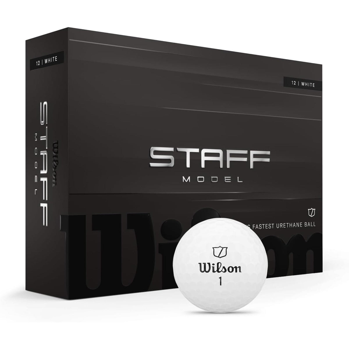 Wilson Staff Model® golf balls feature a premium four-piece tour construction with a thin urethane cover and V-COR™ advanced core technology to deliver exceptional distance, high spin control, and consistent performance from tee to green. Each pack includes 12 balls designed to provide fast ball speed, enhanced feel, and excellent stopping power on approach shots and around the greens.