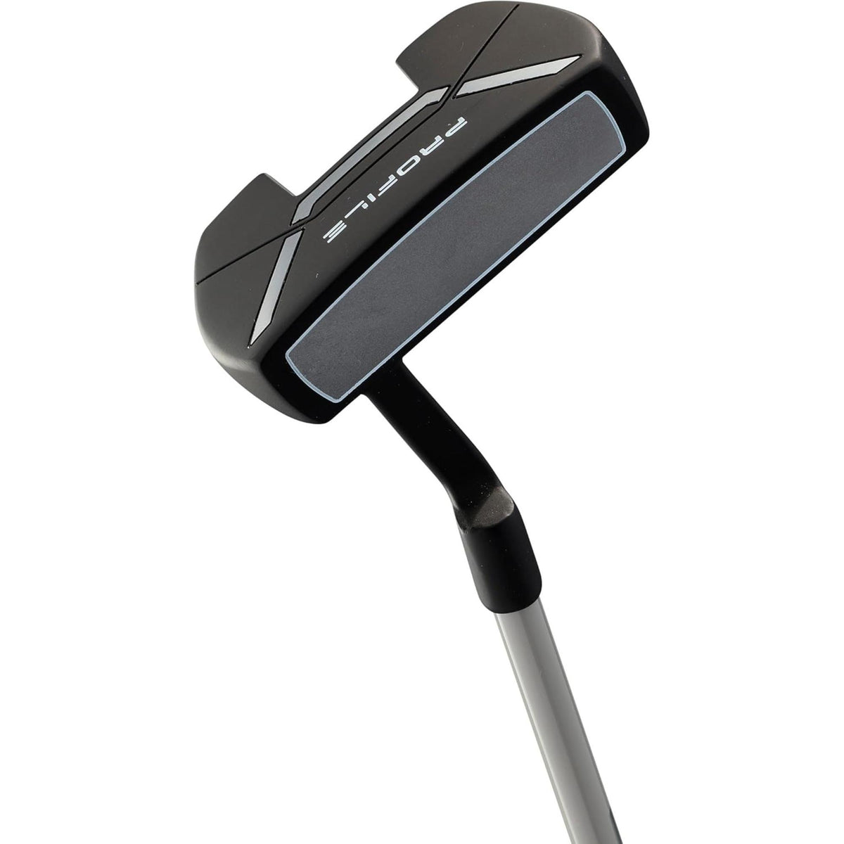 Wilson Golf Profile Jr small complete golf set with stand bag in gray and black, featuring junior clubs, dual shoulder straps, and built-in stand legs.