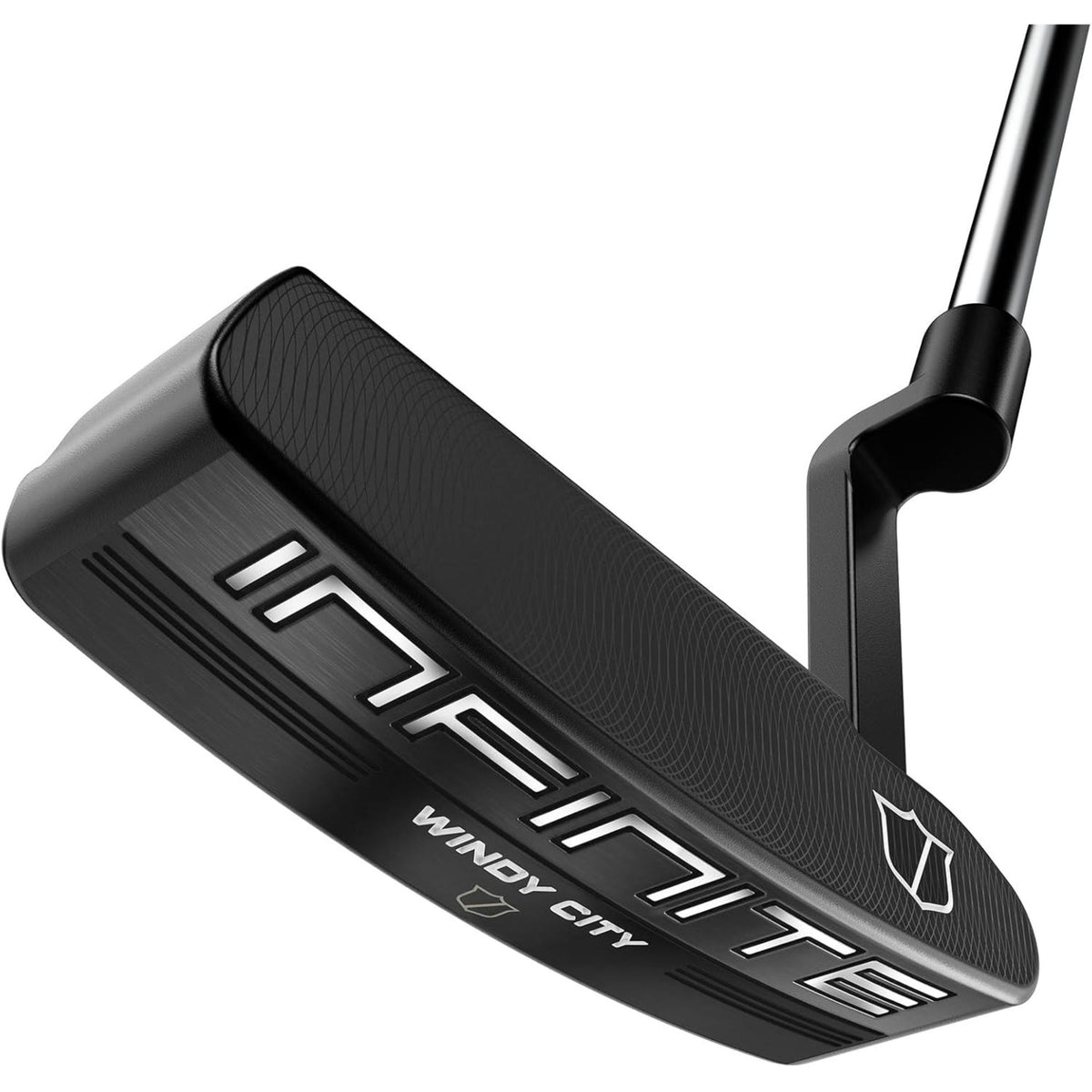 Wilson Infinite® Windy City putter featuring a classic blade-style head with a precision-milled face, counterbalanced technology, and clean alignment lines to promote improved feel, accuracy, and a smooth, consistent roll on the greens.