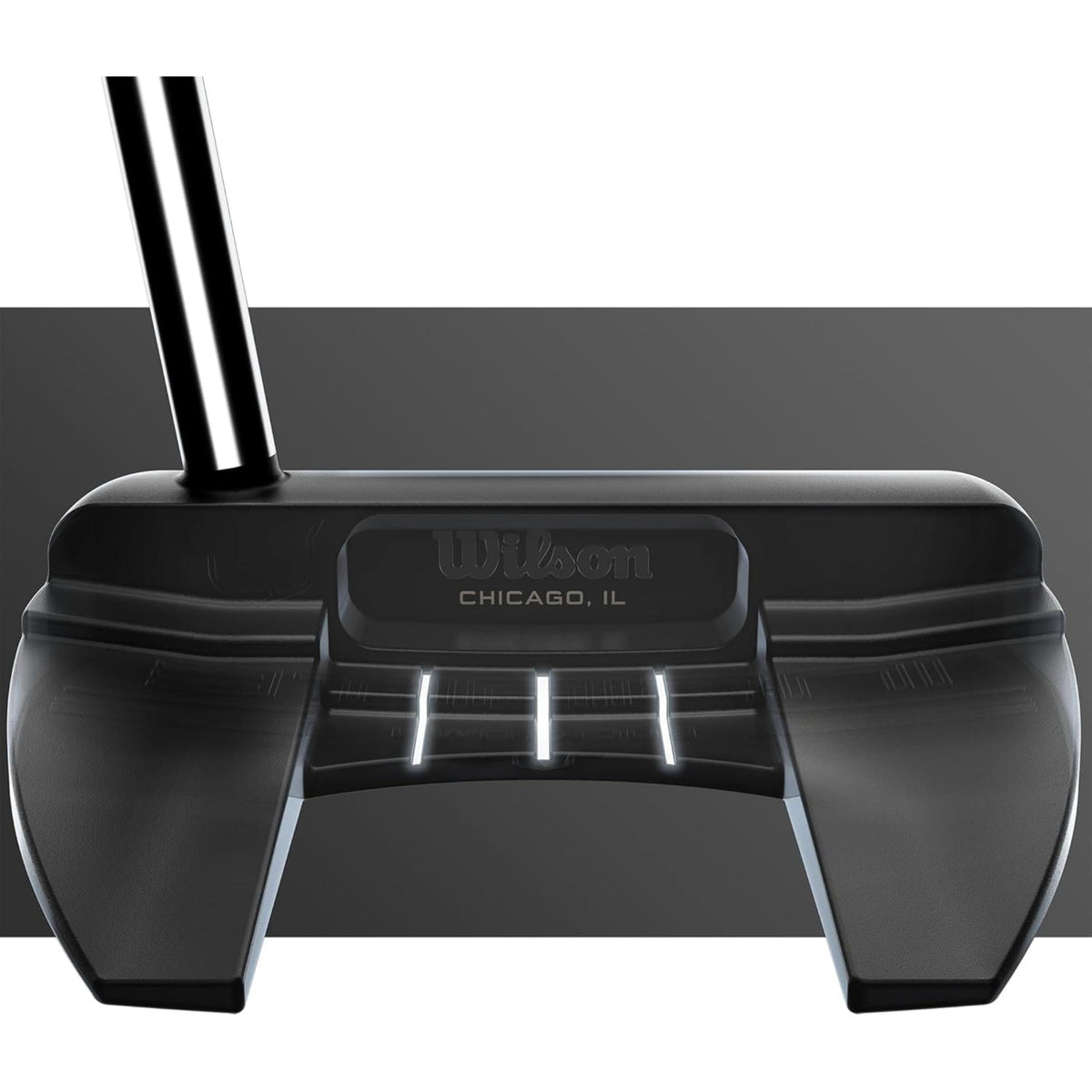 Wilson Infinite® Bucktown putter featuring a modern mallet design with precision-milled face and counterbalanced technology for enhanced stability, improved alignment, and consistent putting performance.
