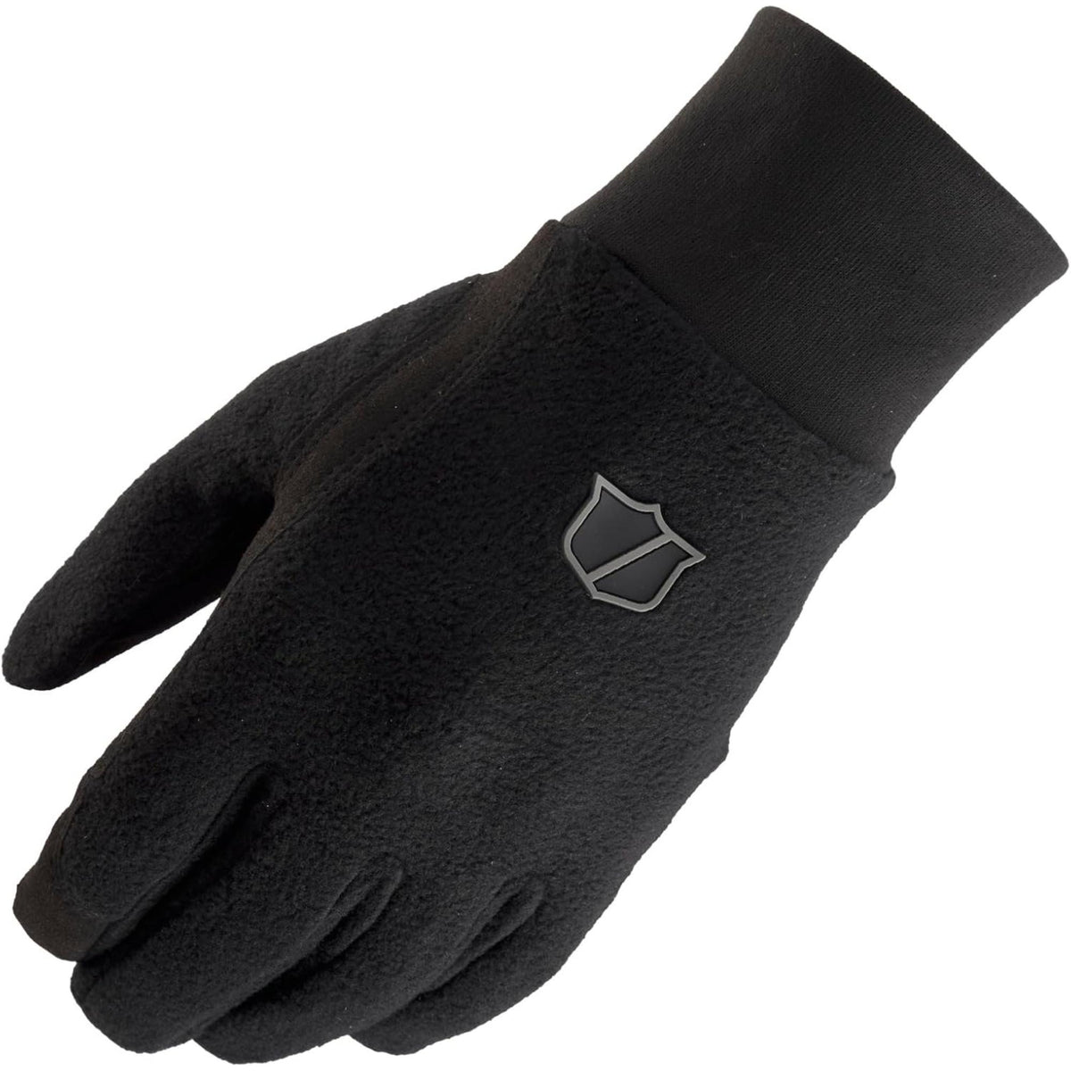 Wilson Golf winter adult golf gloves in black with fleece exterior, insulated design, and reinforced palm grip for cold-weather play.