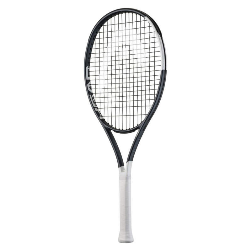 HEAD Speed Jr. 2026 junior tennis racquet with black and white frame and white grip.