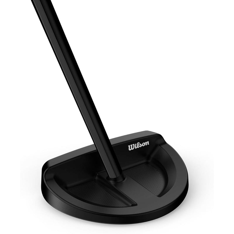 Wilson Infinite Zero Torque Lakeview putter featuring a half-moon mallet design with zero-torque technology that keeps the face square through the stroke for improved stability, alignment, and consistent roll on the greens.