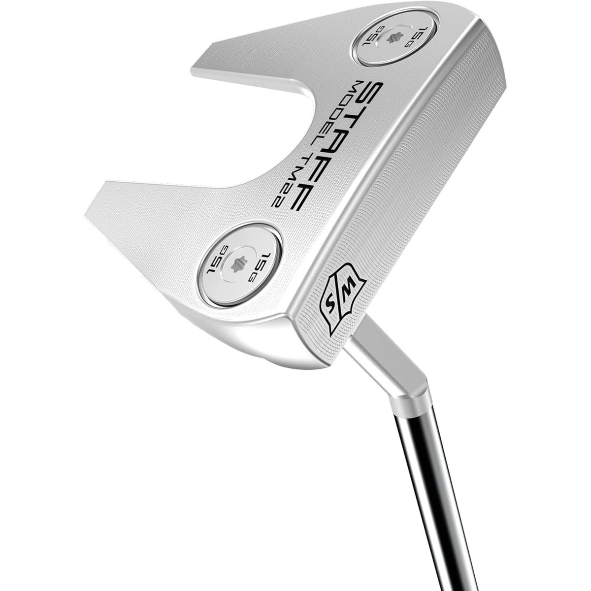 Wilson Staff Model TM22 putter featuring a precision-milled face, classic blade design, and premium stainless steel construction for exceptional feel, control, and consistency on the greens.
