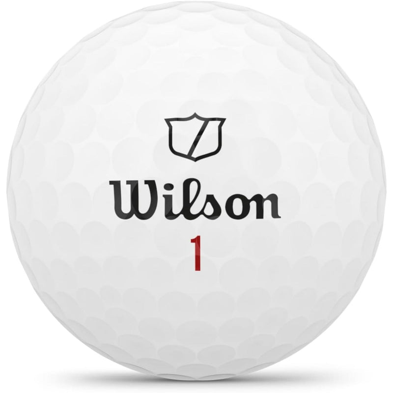 Wilson Staff Model X TRK360 golf balls 12 pack with premium urethane cover and 360° alignment aid designed for maximum distance, fast ball speed, and tour level spin control from tee to green.