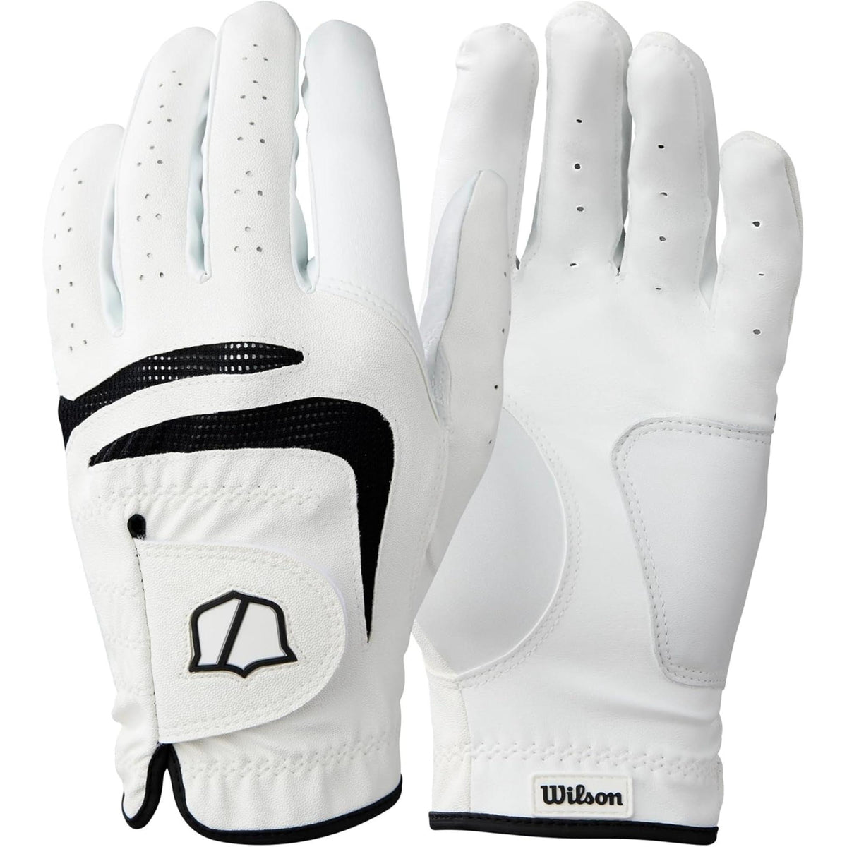 Wilson Grip Plus Golf Glove delivers a tacky palm, breathable comfort, and durable grip stability so golfers maintain control and confidence on every swing.