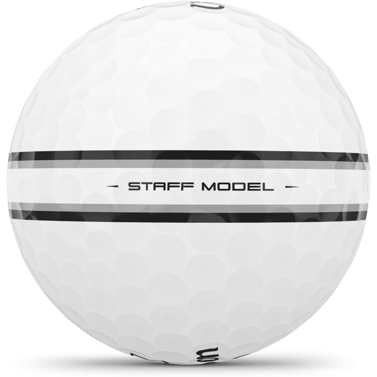 Wilson Staff Model® TRK360 golf balls feature a premium four-piece urethane construction with advanced V-COR™ core technology and a thin cast urethane cover to deliver exceptional speed, distance, and greenside spin. The TRK360 alignment aid helps improve aim and provides visual feedback on putts, while the seamless dimple design promotes a stable, penetrating ball flight. Each pack includes 12 balls engineered for tour-level performance and consistent control from tee to green.