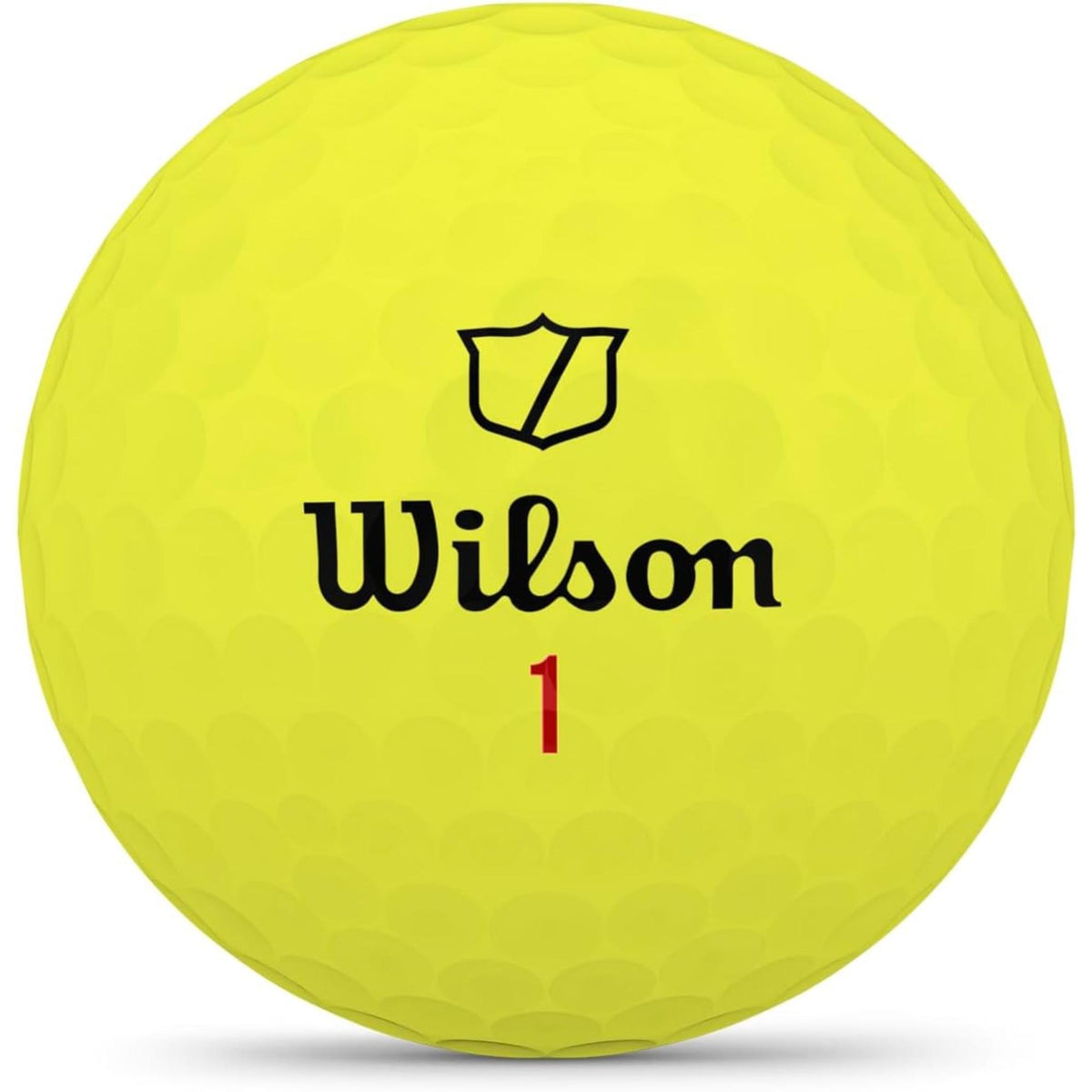 Wilson Staff Model X yellow golf balls 12 pack with high visibility urethane cover designed for maximum distance, fast ball speed, and tour level spin control from tee to green.