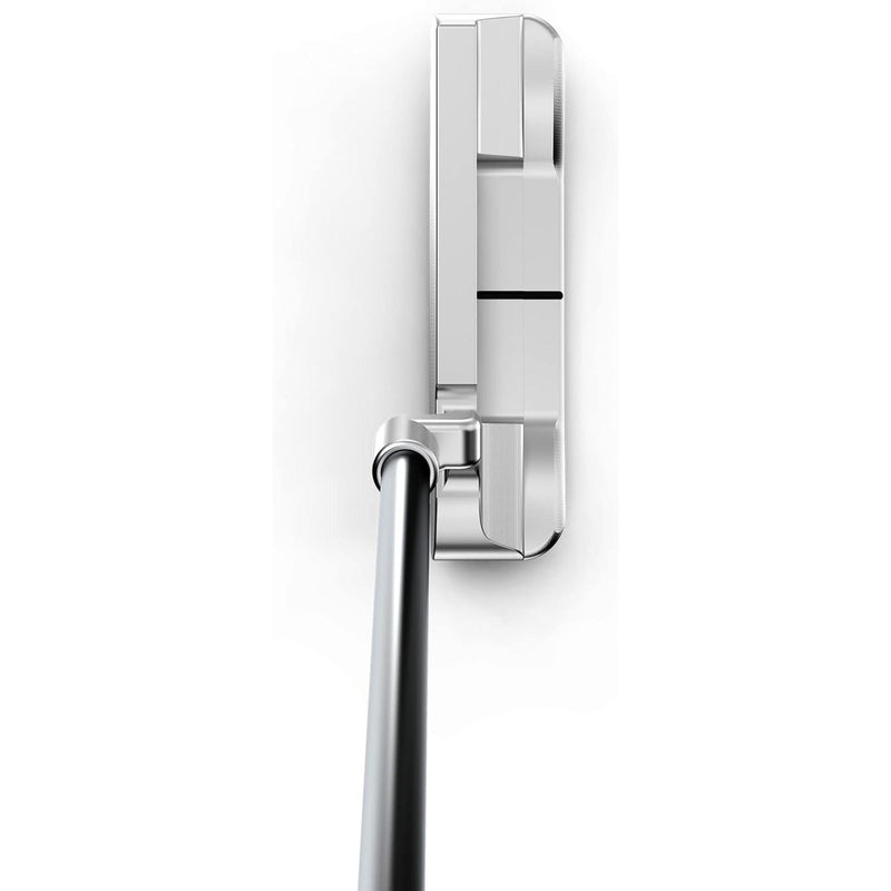 Wilson Golf Staff Model BL22 blade putter in brushed silver finish with precision-milled face and sole weighting, shown in an angled close-up on a white background.