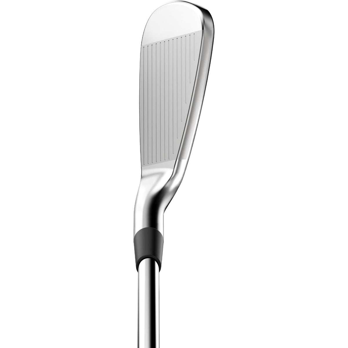 Wilson Golf DYNAPWR Forged steel iron featuring a forged cavity back design with PKR-Cup face technology and a polished chrome finish for precision and feel.