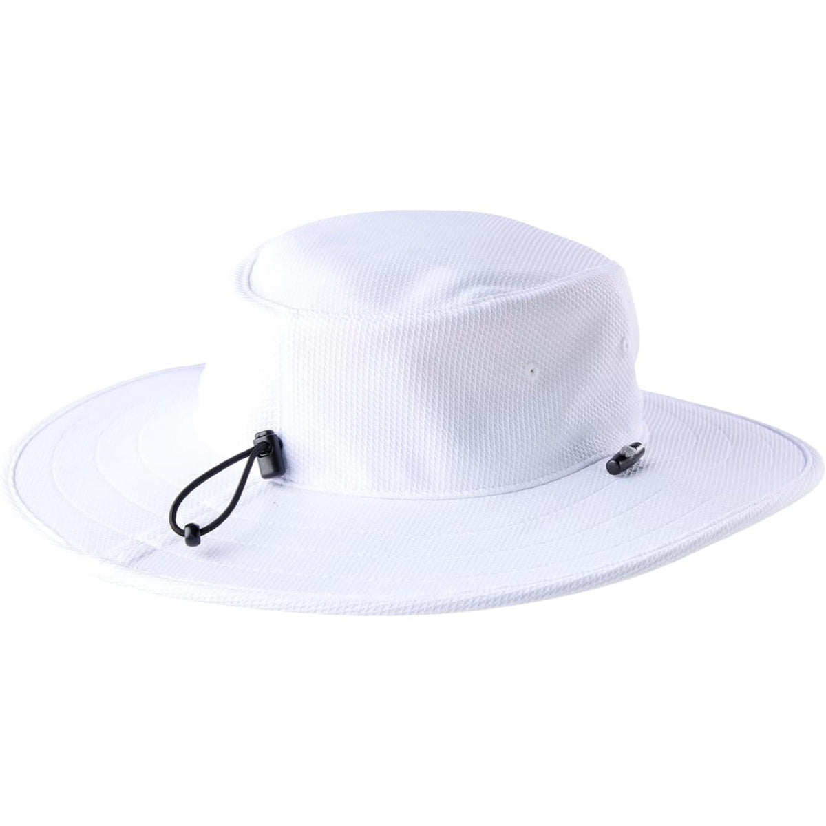Wilson Golf wide-brim sun hat with embroidered Wilson logo, designed to provide shade and sun protection while playing on the course.