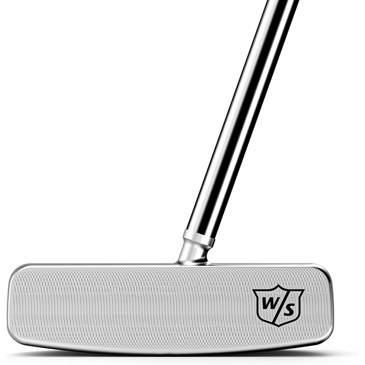 Wilson Staff Model® CS22 putter featuring a center-shafted half-moon mallet design, precision-milled from ultra-soft 304 stainless steel with performance-balanced weighting to deliver exceptional feel, stability, and consistent roll on the greens.
