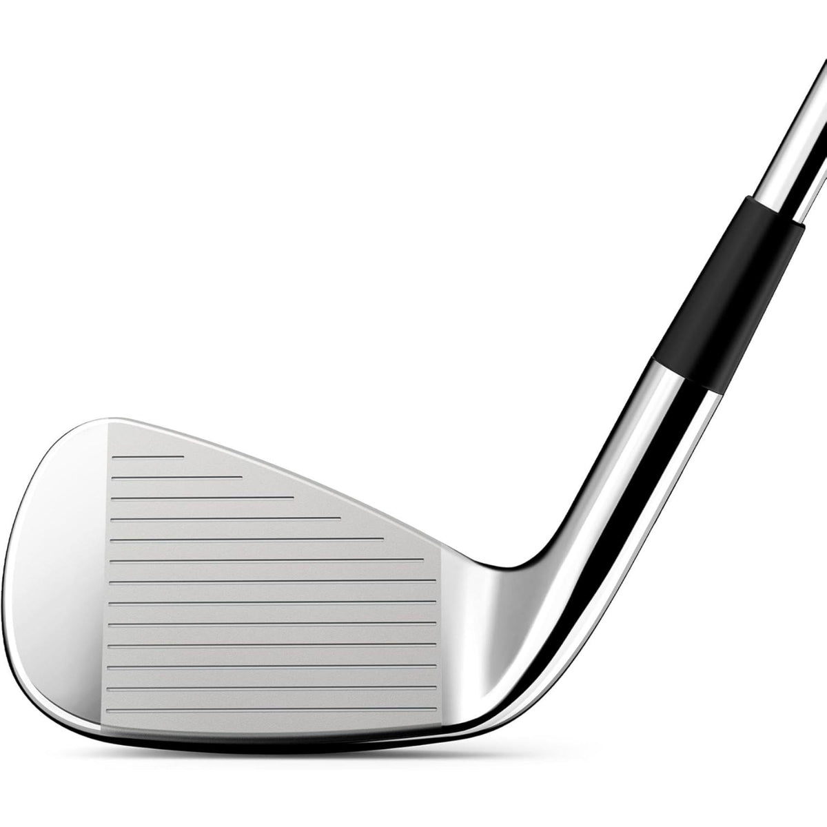 Wilson Golf DYNAPWR Forged steel iron featuring a forged cavity back design with PKR-Cup face technology and a polished chrome finish for precision and feel.
