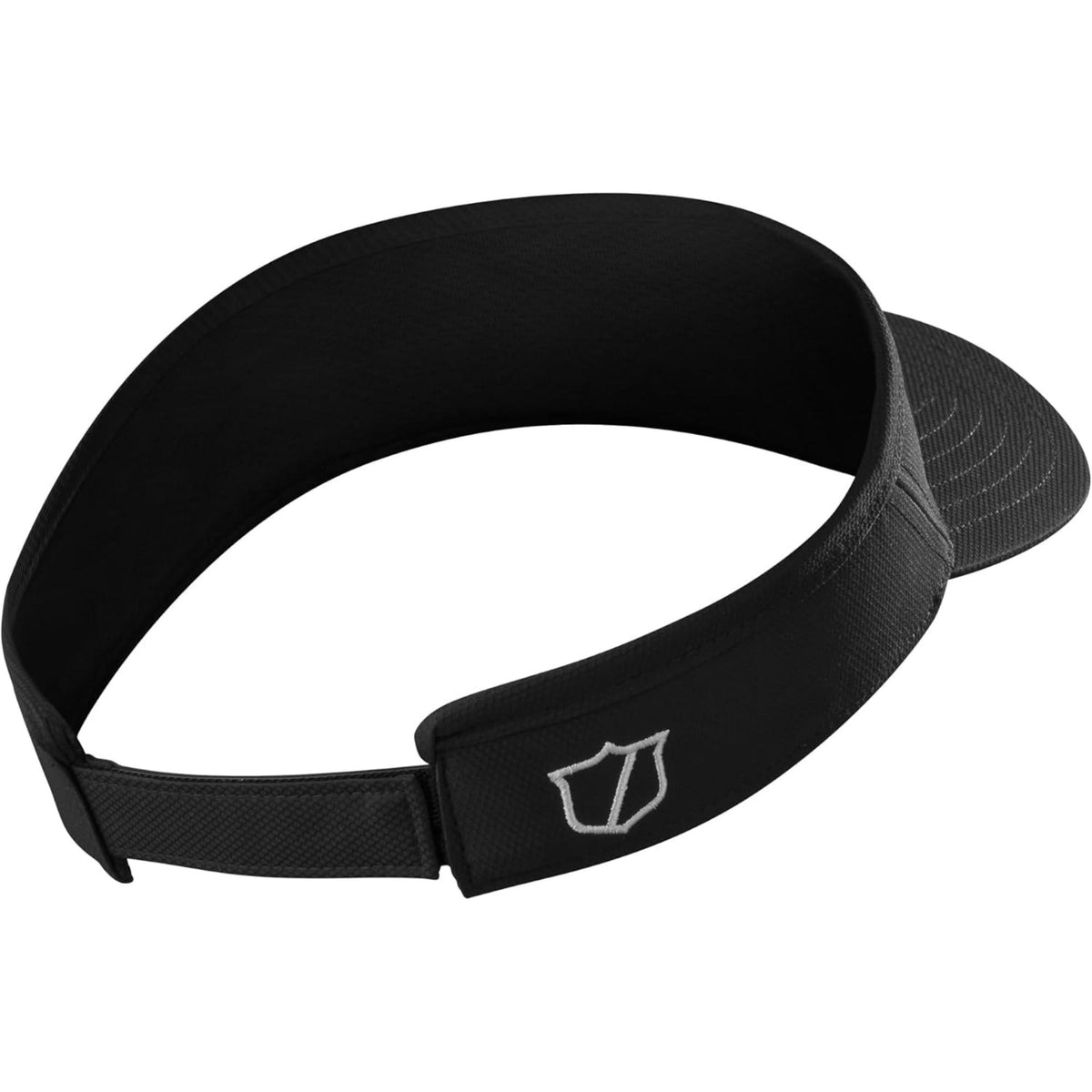 Wilson Golf Script visor featuring a lightweight, breathable design with embroidered Wilson script logo and curved brim for comfortable sun protection on the course.