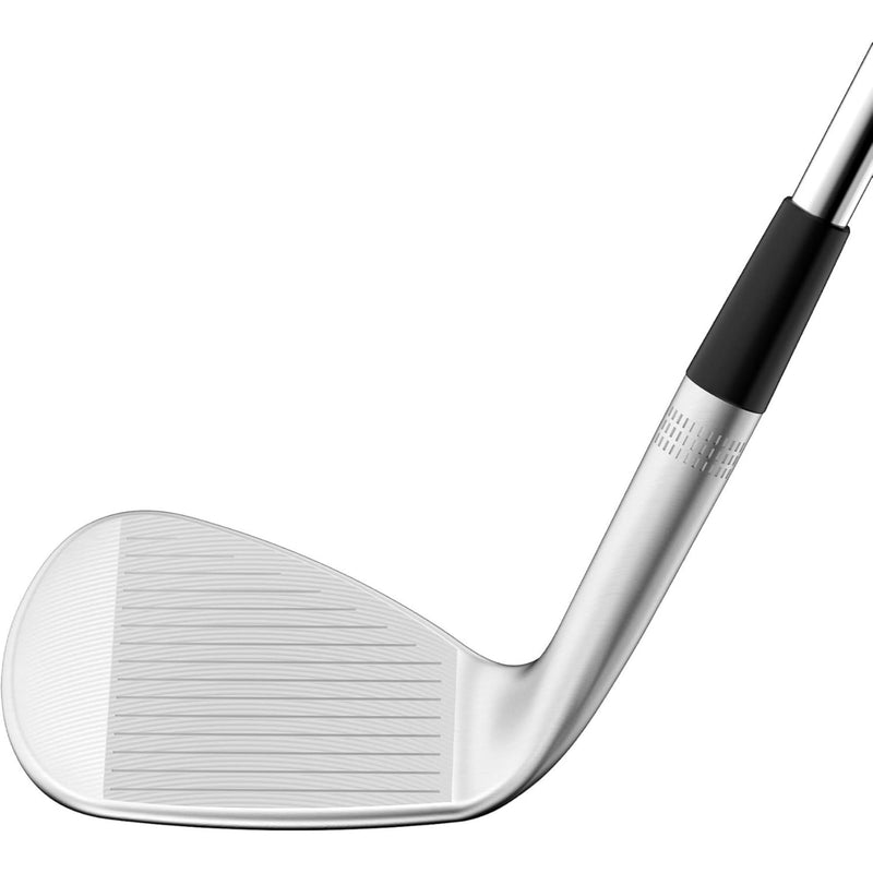 Wilson Golf Staff Model ZM wedge with 6° bounce featuring a forged satin chrome finish and precision ZM grooves for enhanced spin and control around the greens.