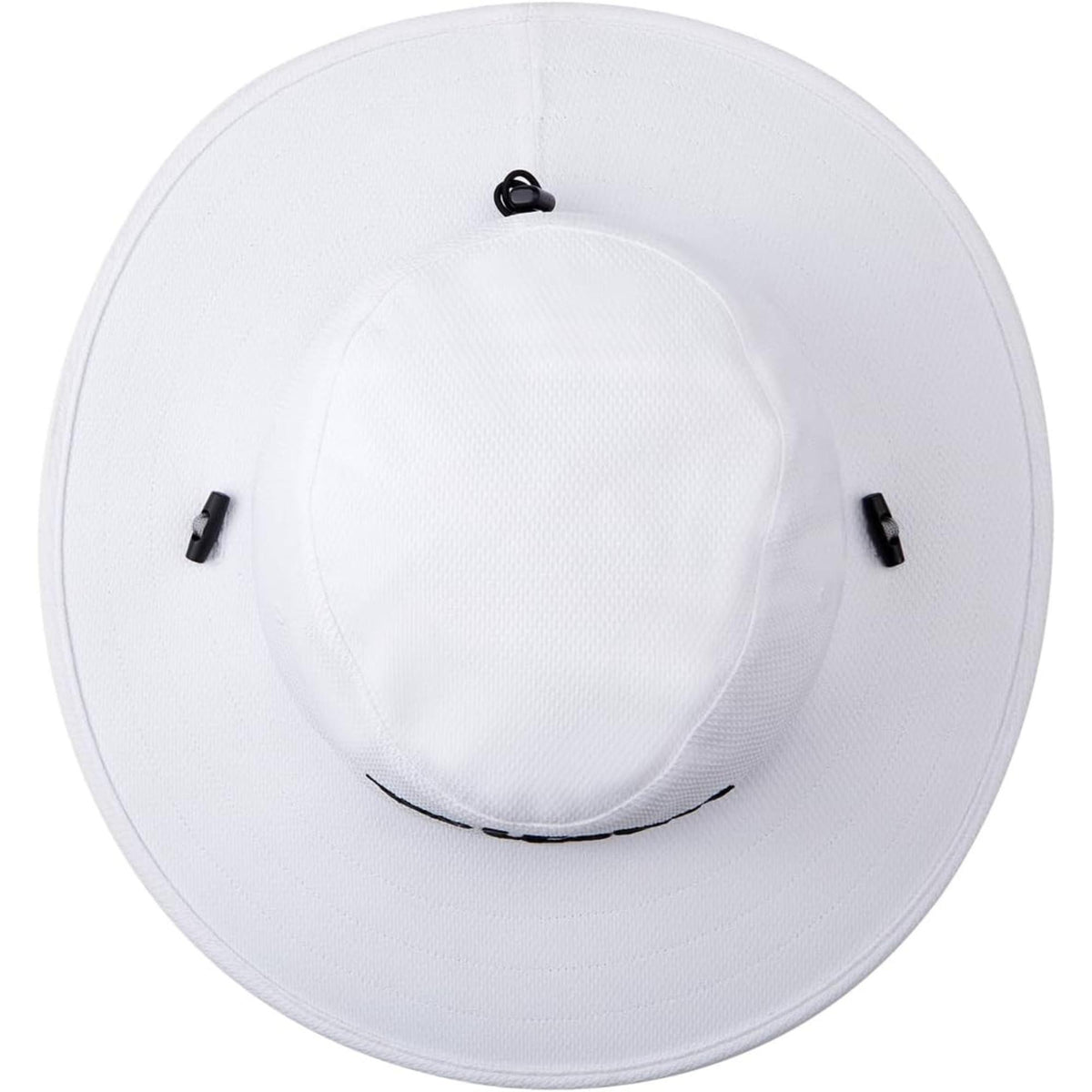 Wilson Golf wide-brim sun hat with embroidered Wilson logo, designed to provide shade and sun protection while playing on the course.