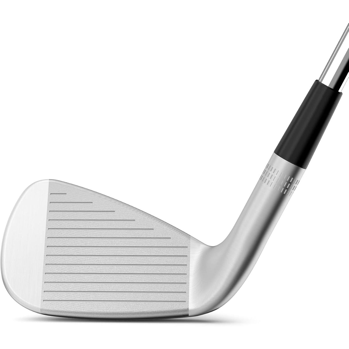 Wilson Golf Staff Model XB iron featuring a forged cavity-back design with a satin chrome finish for enhanced forgiveness and control.