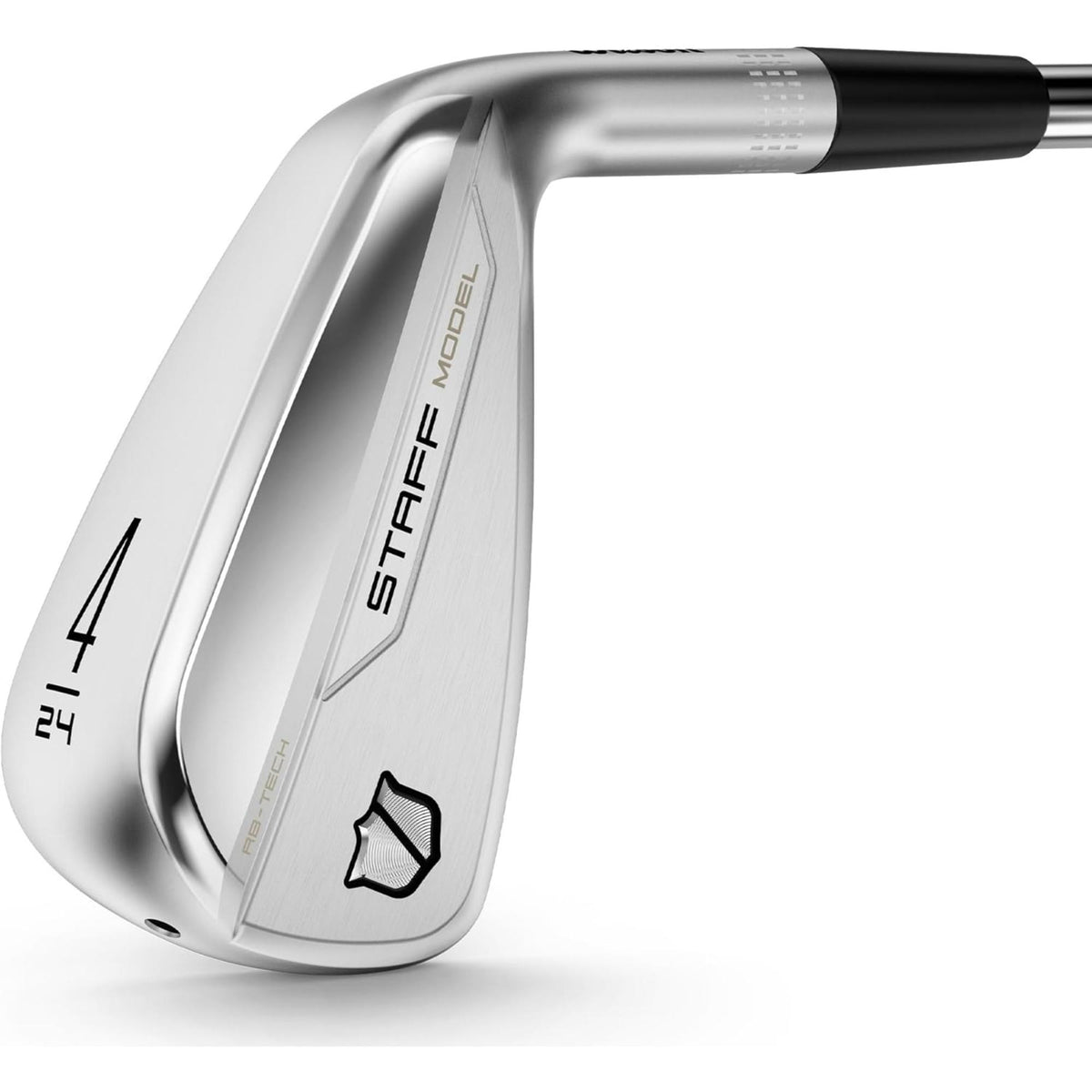 Wilson Golf Staff Model RB Utility iron featuring a forged hollow-body design with RB-TECH technology and a polished chrome finish for powerful long-iron performance and precision.