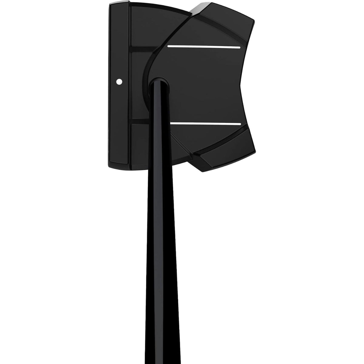 Wilson Golf Infinite Zero Torque “The 606” black mallet putter head with alignment lines and textured top surface, shown at an angled close-up against a light background.