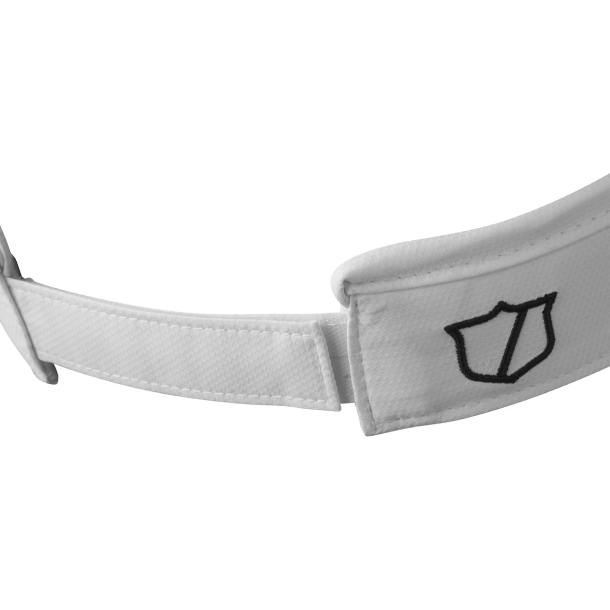Wilson Golf Script visor featuring a lightweight, breathable design with embroidered Wilson script logo and curved brim for comfortable sun protection on the course.