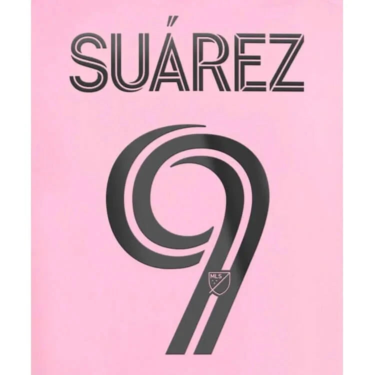 Inter Miami 2024-Home Suarez #9 Youth Jersey Name Set