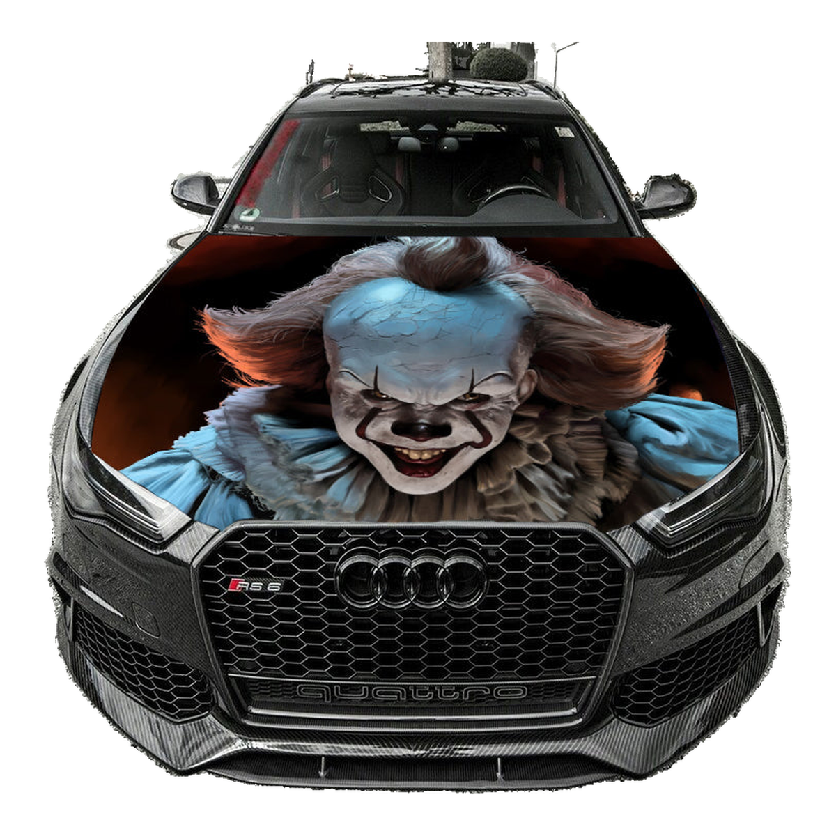 It Pennywise Hood Wrap Vinyl Graphic Decal Sticker Wrap Car or Truck product photo