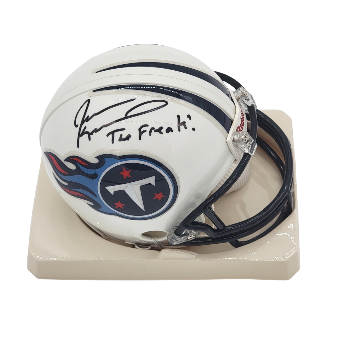 Jevon Kearse Signed Tennessee Titans Mini Helmet – JSA Witnessed | NFL Memorabilia