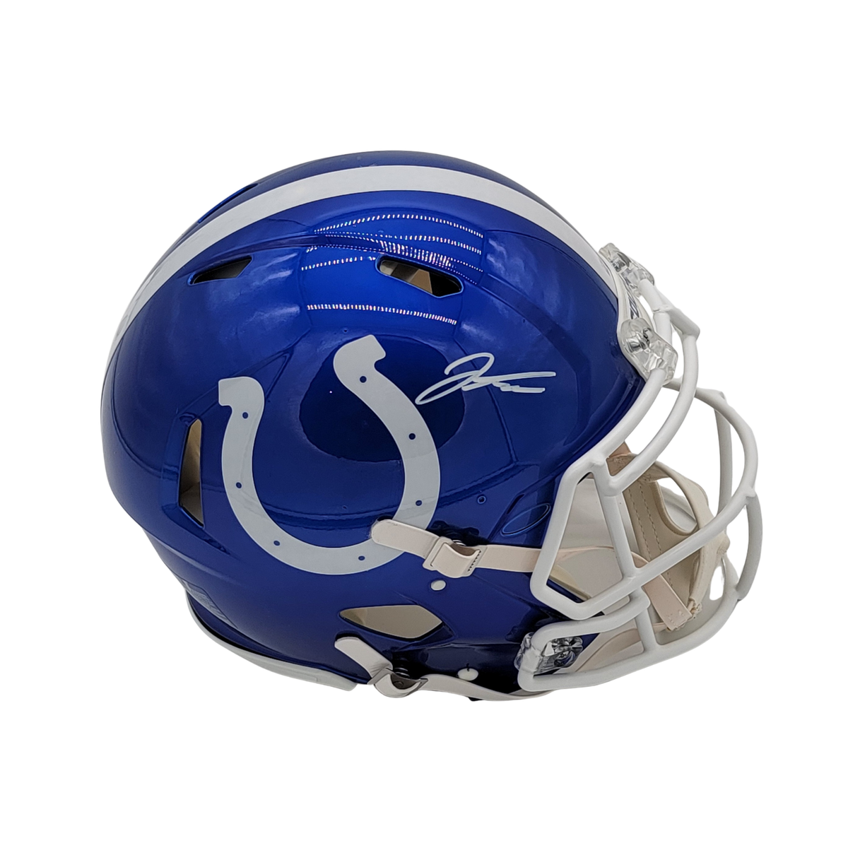 Jonathan Taylor Signed Indianapolis Colts Authentic Flash Helmet | Beckett Witnessed