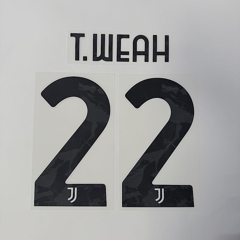 Juventus 2024/25 Home/Away T. WEAH #22 Official Jersey Name Set