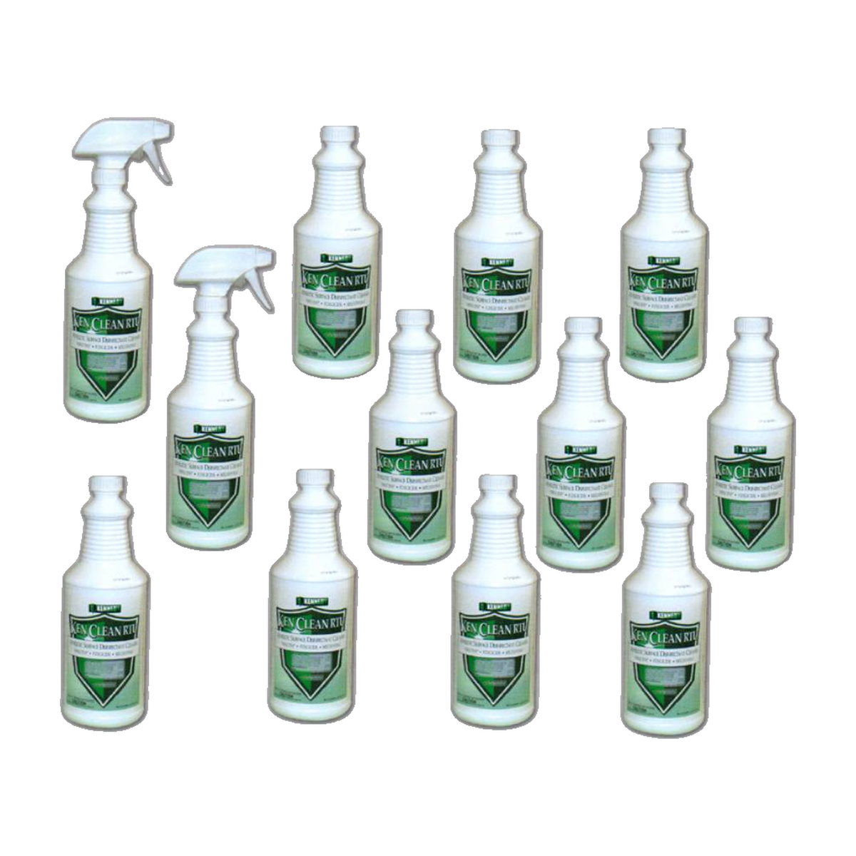 Kennedy KenClean RTU Spray Disinfectant Cleaner - 1 Quart (Pack of 12)