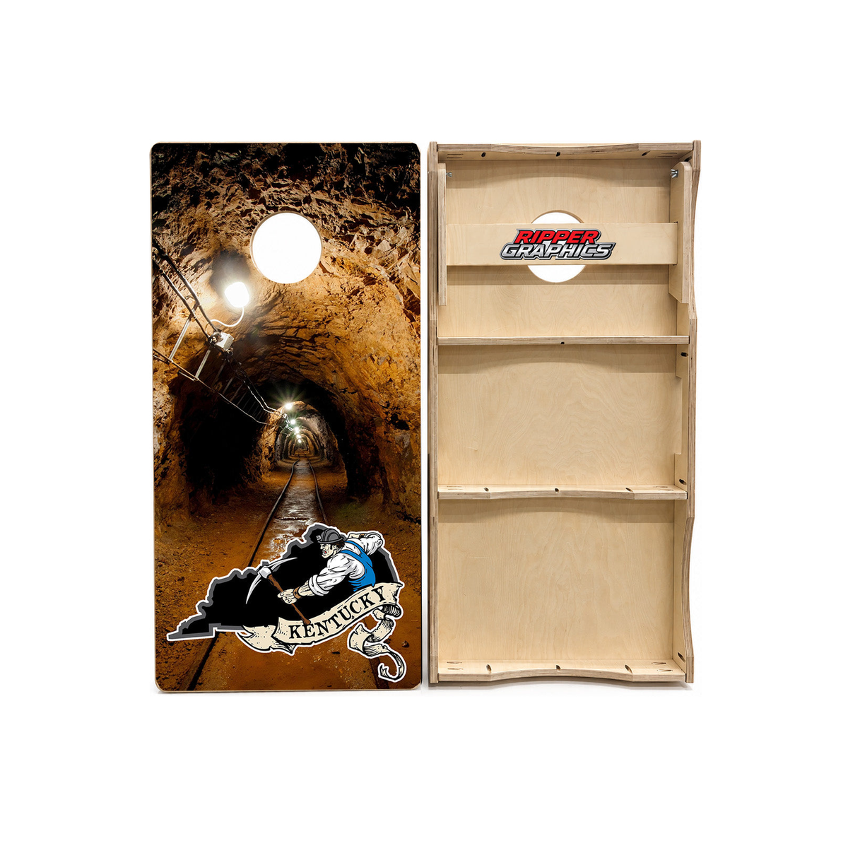 Kentucky Coal Miner Cornhole Design product photo