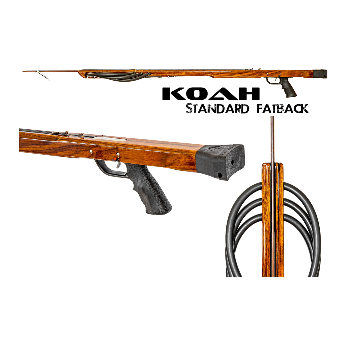 Koah Fatback Standard Speargun - 42SFAT, 45SFAT, 48SFAT, 52SFAT, 54SFAT, 57SFAT - Great Call Athletics