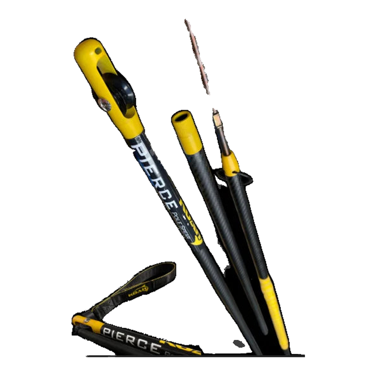 Koah "PIERCE" Carbon Fiber Pole Spear - 8ft/3 Piece - ROLLER - KPS8RL - Great Call Athletics