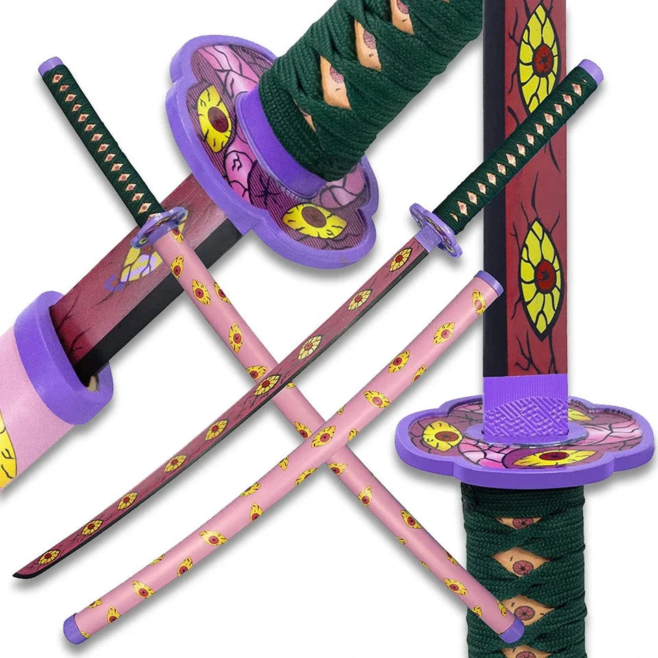 Kokushibo Pink Eyeball Sword & Scabbard – Demon Slayer Collectible