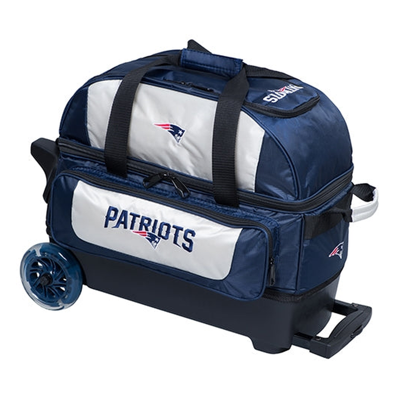 KR NFL 2 Ball Double Roller New England Patriots Bowling Bag